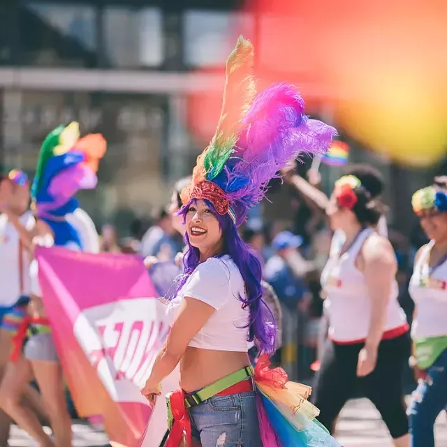 Donna al Pride di San Francisco